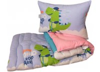 Набор TAG: одеяло 145х215 см и 1 подушка 50х70 см - Лебяжий пух Крокодильчик